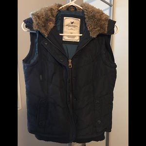 American Eagle Outfitters Puffer Vest with Hood